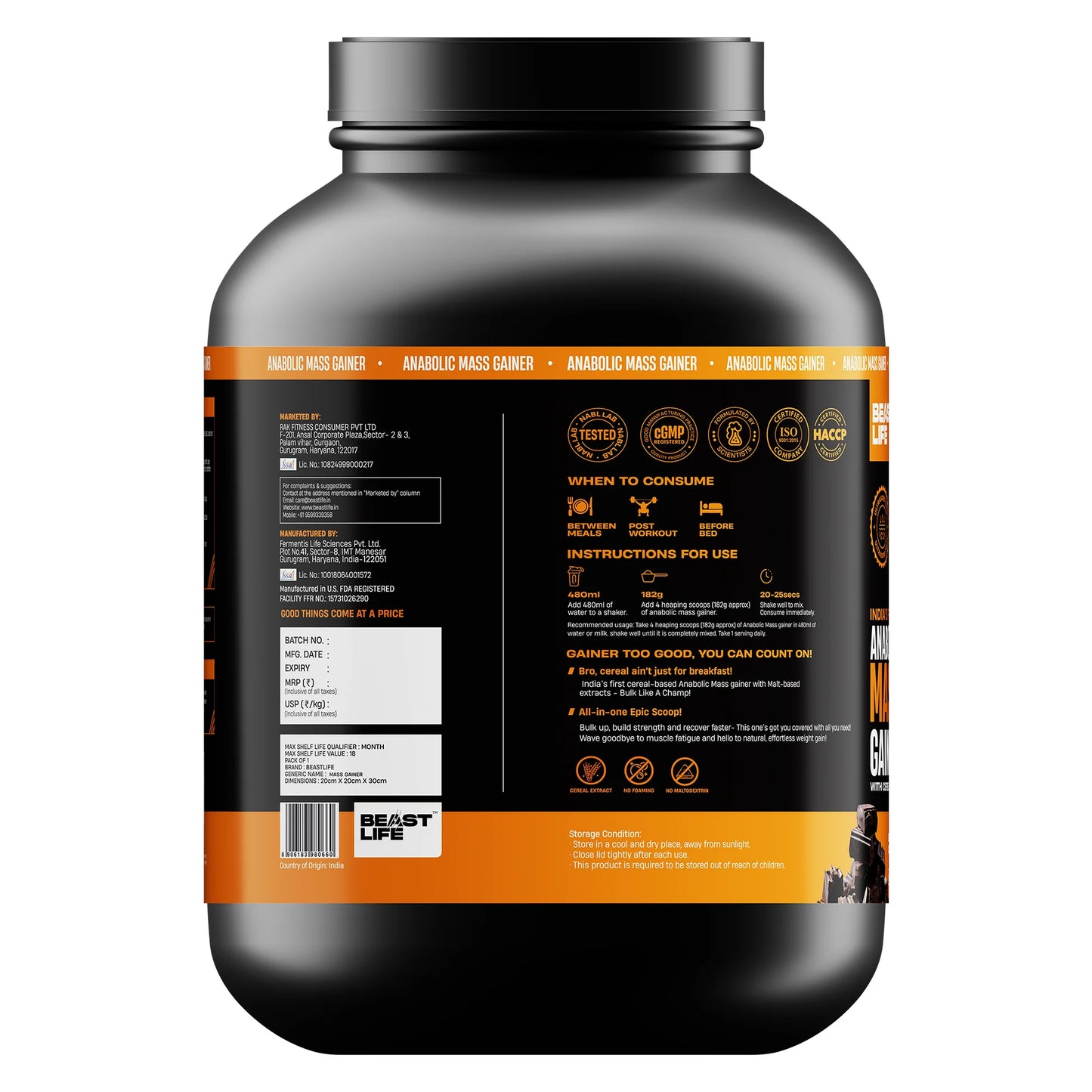 Anabolic Real Mass - Real Pharm | 3Kg