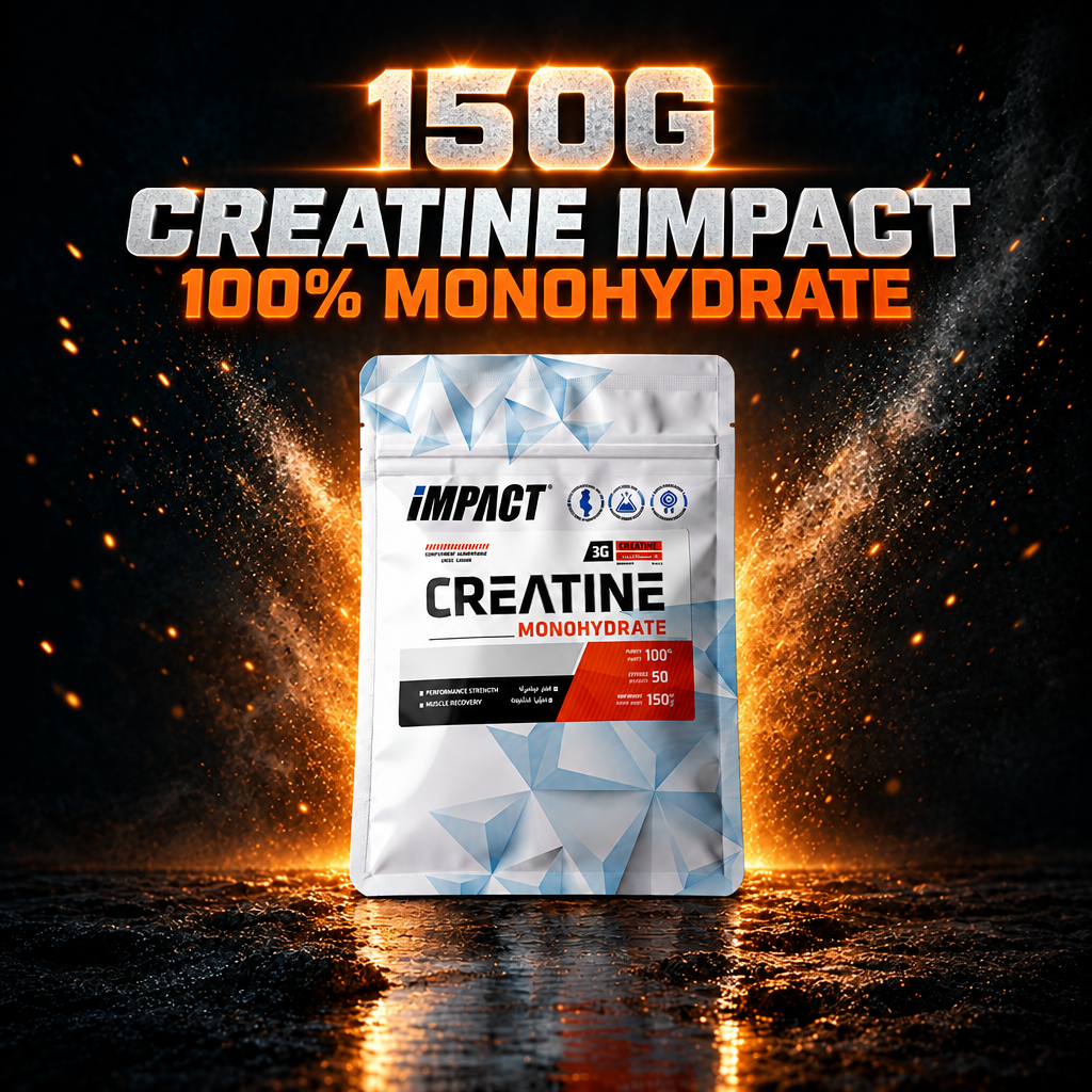 150g Creatine Impact مع الكتابة المتوهجة