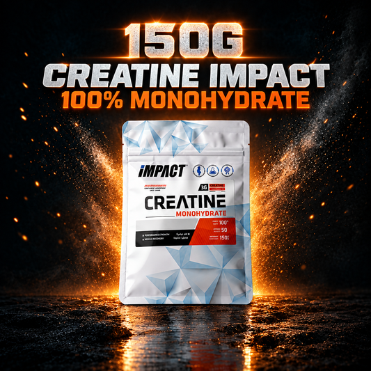 150g Creatine Impact مع الكتابة المتوهجة