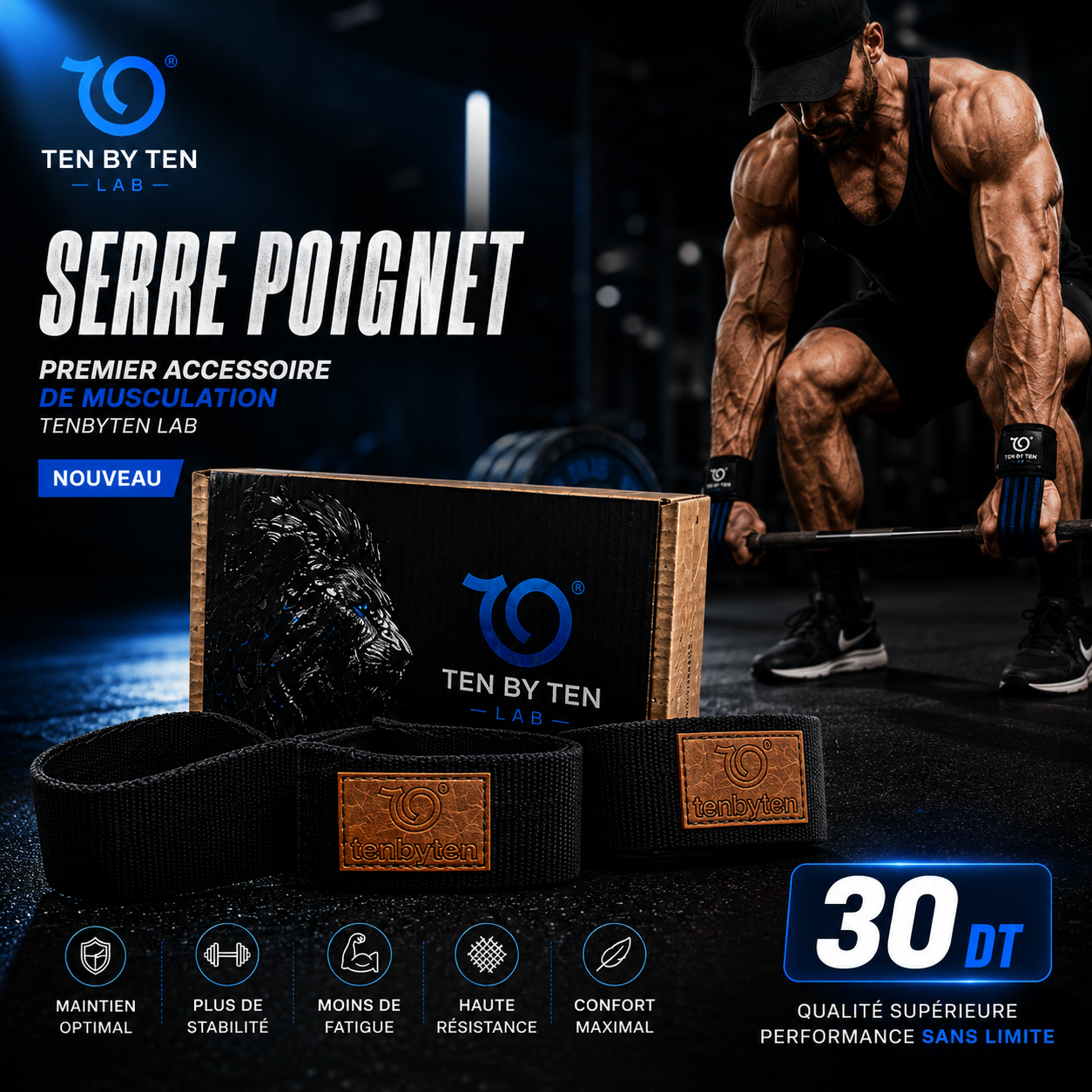 Serre-Poignet TEN BY TEN LAB - Vue principale