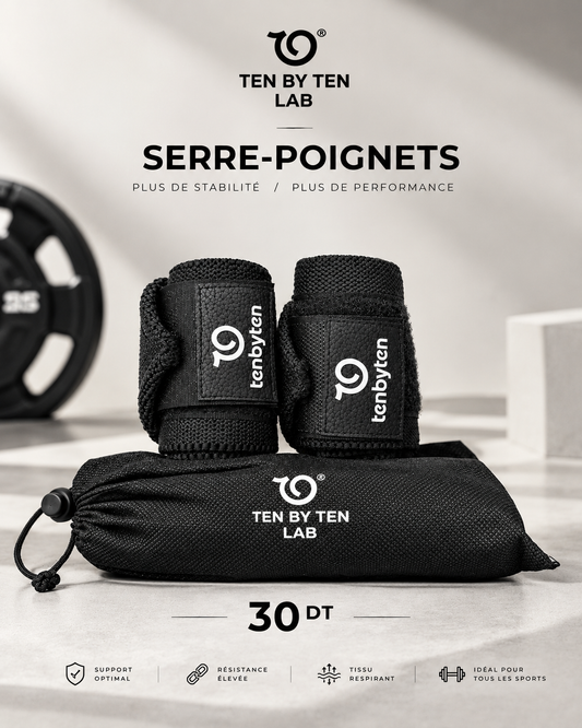 Serre-poignets TENBYTEN LAB – Paire avec pochette