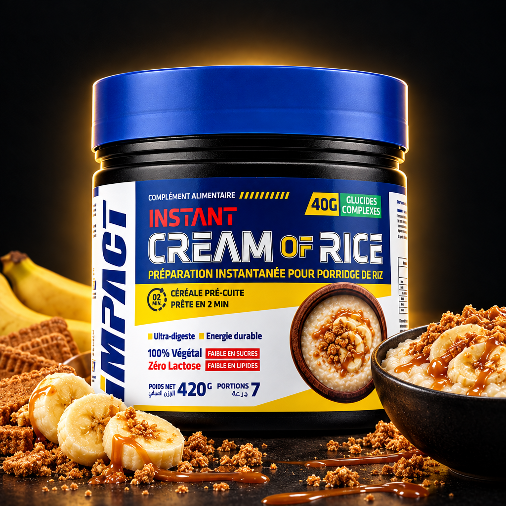Cream of Rice Banoffee sur fond noir