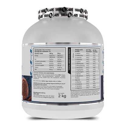 Yava Labs Elite Whey Protein Ice Coffee 2kg - Front